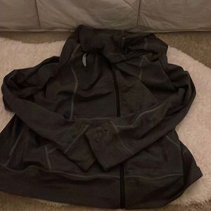 gray/black torrid athletic zip up